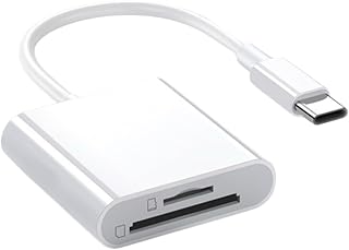 SDカードリーダー iPhone16対応 iPad対応 Android対応 Lightning TYPE-C 高速データ転送 MicroSD SD TFカード 最大512GB 双方向バックアップ 写真 動画 音楽 (typeC, 本体のみ)