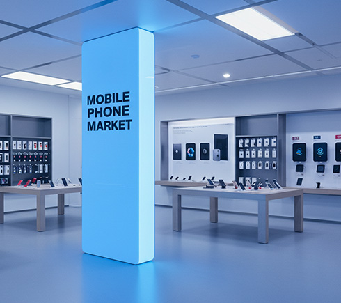 Apple製品が展示された店内